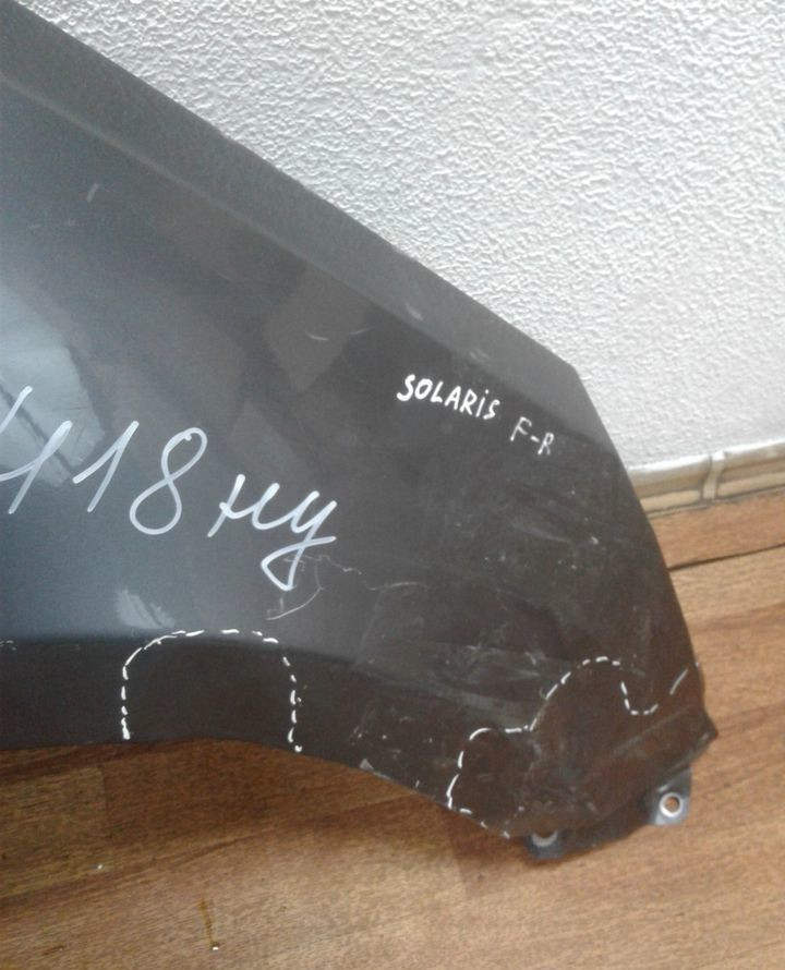 Крыло переднее правое Hyundai Solaris 1 (вмятина) (скл-3)