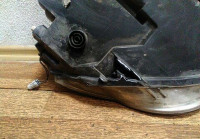 Фара левая Volkswagen Passat B6 галоген сломано 3 крепления oem 3c0941005ab