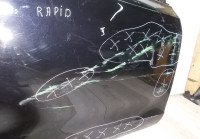 Дверь передняя правая бу Skoda Rapid OEM 6RF831056D, 5JA831052B