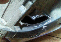 Фара правая Hyundai Solaris рестайл сломано крепление потертость на стекле oem 921024l600