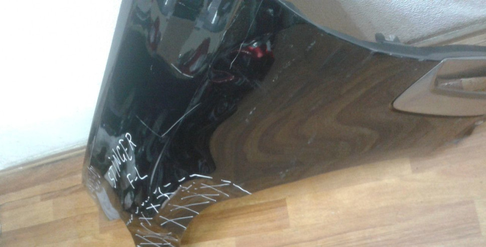 Крыло переднее левое Kia Stinger oem 66311J5000 (вмятина) (скл-3) Крыло переднее левое Kia Stinger oem 66311J5000 (вмятина) (скл-3)