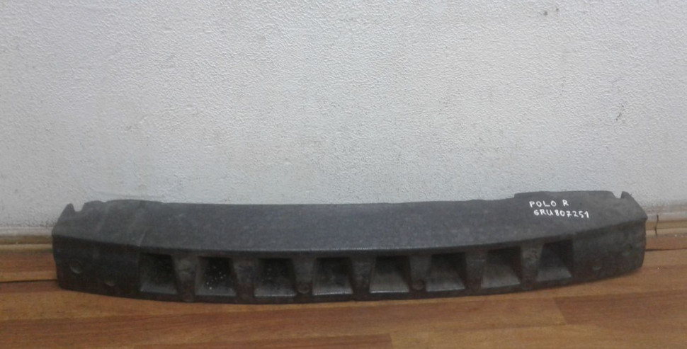 Абсорбер заднего бампера Volkswagen Polo седан oem 6ru807251A (трещина)