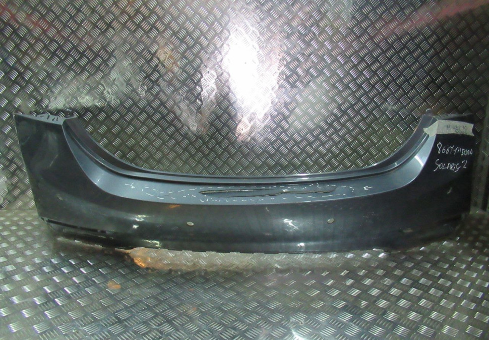Бампер задний Hyundai Solaris 2 oem 86611h5000 (трещина) (скл-3)