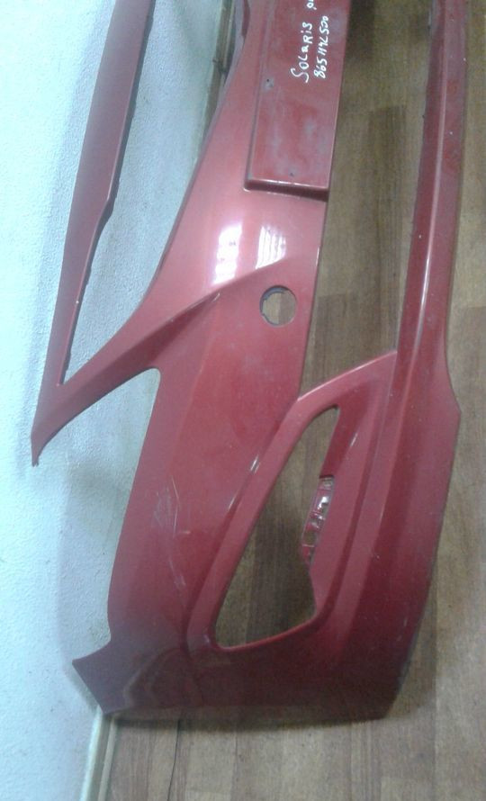 Бампер передний Hyundai Solaris рест oem 865114L500 (слом. часть бок. крепл.)