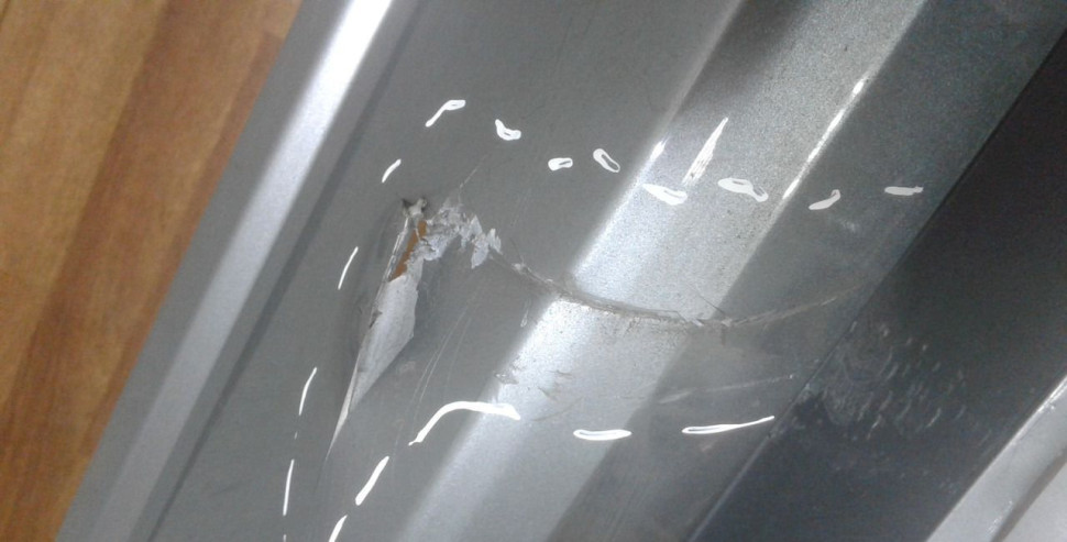 Бампер задний бу BMW X3 F25 рестайлинг OEM 51127366379 (В)