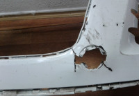 Бампер передний Volkswagen Touareg NF (10>) трещина oem 7p6807221