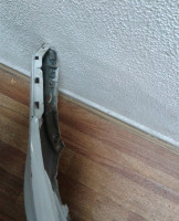 Бампер передний Volkswagen Touareg NF (10>) трещина oem 7p6807221