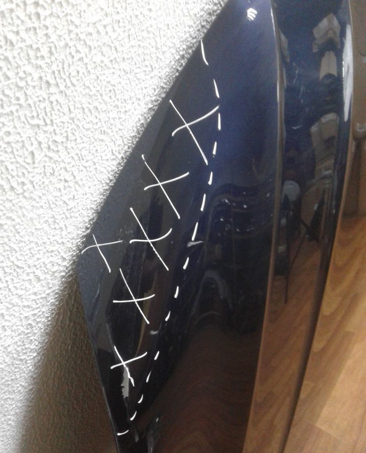 Капот Volkswagen Tiguan 2 5NA823031H (вмятина)