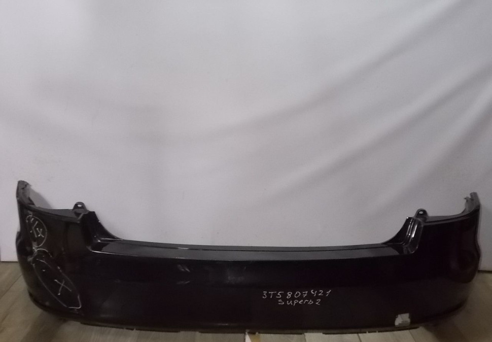 Бампер задний бу Skoda Superb 2 рестайлинг OEM 3T5807421