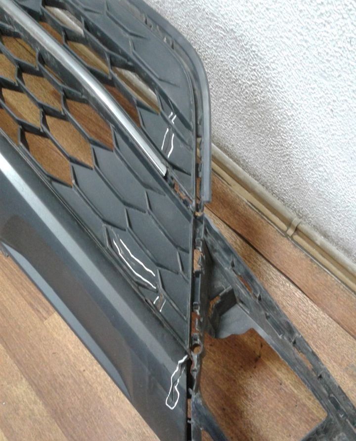 Юбка переднего бампера (+решетка) Volkswagen Tiguan 2 (трещины) oem 5na853677 Юбка переднего бампера (+решетка) Volkswagen Tiguan 2 (трещины) oem 5na853677