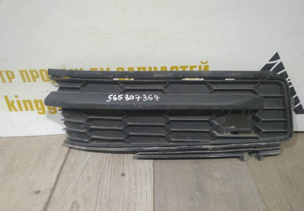 Решетка переднего бампера левая бу Skoda Kodiaq OEM 565807367