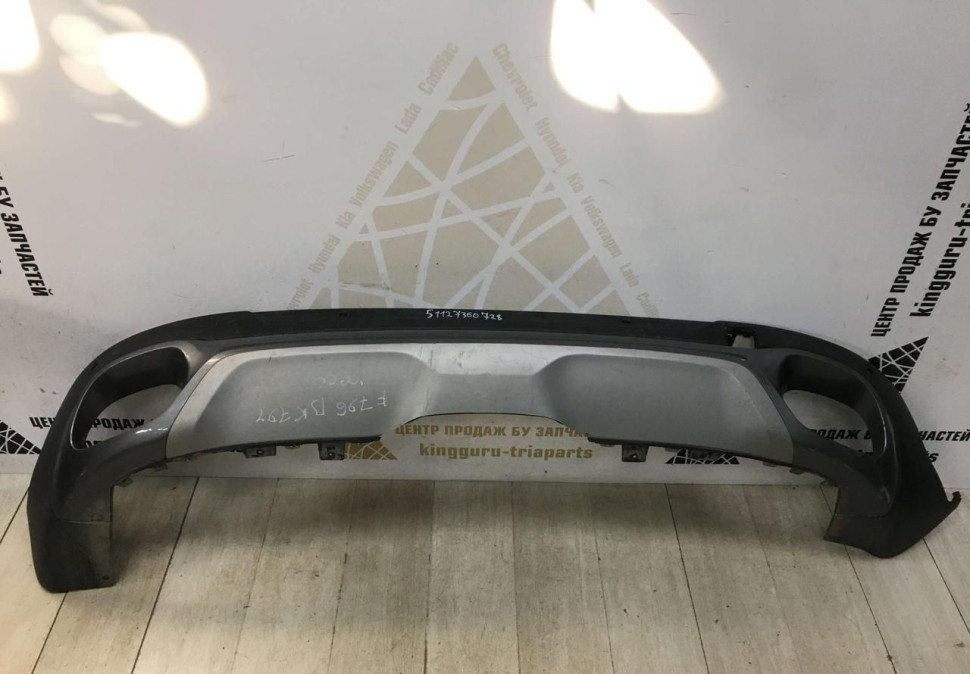 Спойлер заднего бампера BMW X6 F16 OEM 51127360728