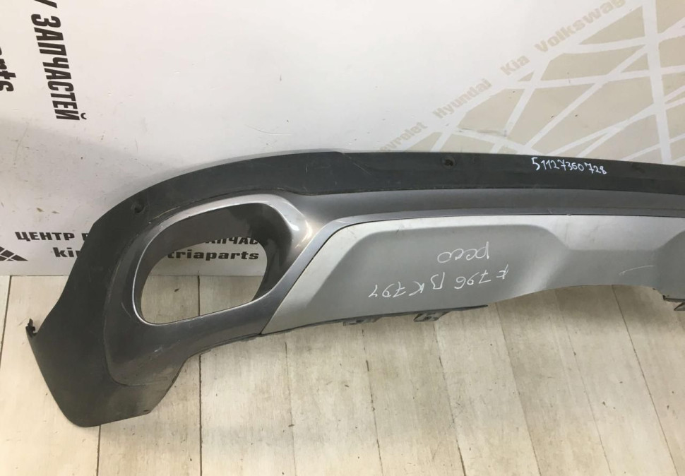 Спойлер заднего бампера BMW X6 F16 OEM 51127360728 Спойлер заднего бампера BMW X6 F16 OEM 51127360728