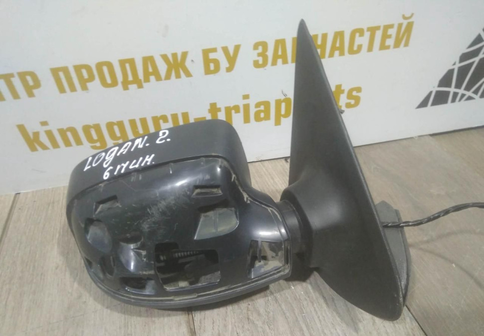 Корпус зеркала правый 6 пин бу Renault Logan 2 OEM 963016591R