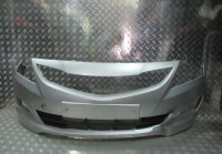 Бампер передний Hyundai Solaris 1 (14-17) oem 865114L500 (трещина,небольшая вмятина)