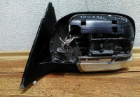 Зеркало левое Volkswagen Touareg 10 контактов разрушен корпус нет задней крышки (02-07)