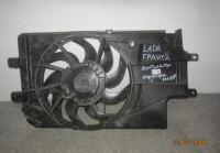 Диффузор с вентилятором Lada Granta (запаяно крепление) oem 640957 (скл-3)