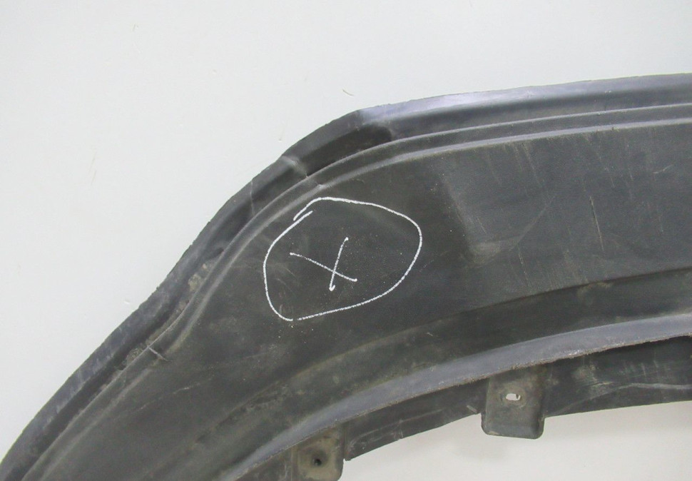 Спойлер переднего бампера Volkswagen Polo 5 рест oem 6RU805915A (вмятина)