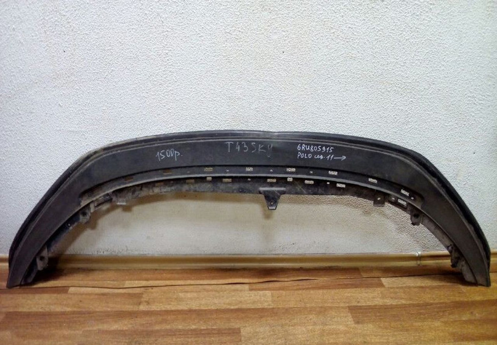 Спойлер переднего бампера Volkswagen Polo Oem 6RU805915
