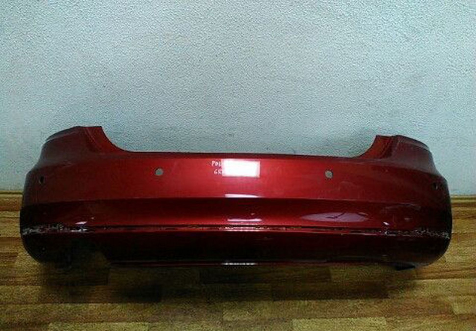 Бампер задний Volkswagen Polo рестайл седан oem 6ru807421d (скл-3)