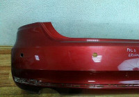 Бампер задний Volkswagen Polo рестайл седан oem 6ru807421d (скл-3)