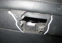 Обивка двери передняя левая Kia Optima 3 oem 823102T000 (слом. часть) (Скл-3)