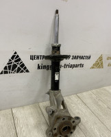 Кулак поворотный передний левый + амортизатор Skoda Octavia A7 OEM 5Q0413031JF 5Q0407257A