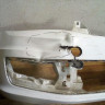 Бампер передний Volkswagen Polo рест Oem 6RU807221 (вмятина)