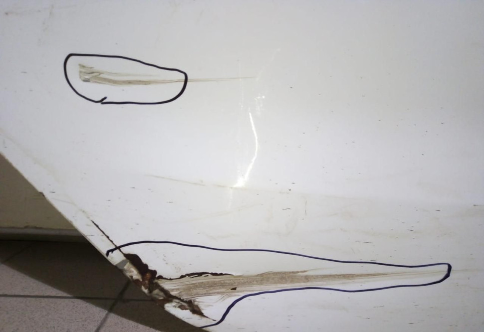 Дверь задняя правая Kia Rio 3 седан  (11-17) oem 770044Y000 (скл-3)