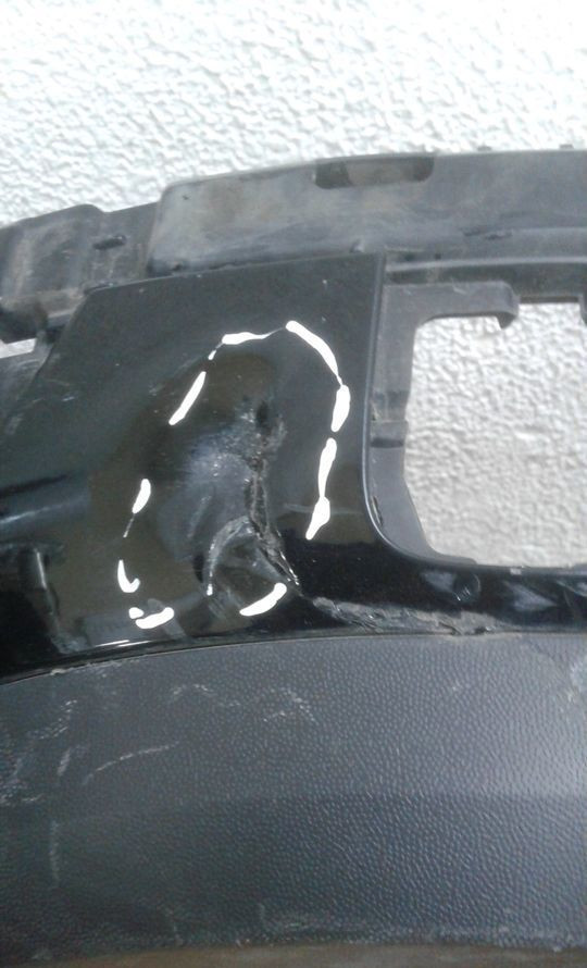 Бампер задний нижняя часть Volkswagen Touareg NF oem 7p6807568 (мал. трещ.) (скл-3)