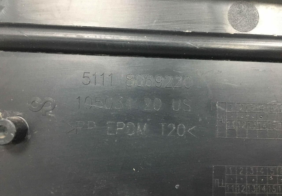 Подиум номерного знака BMW X5 G05 M-Pack OEM 51118069220 Подиум номерного знака BMW X5 G05 M-Pack OEM 51118069220