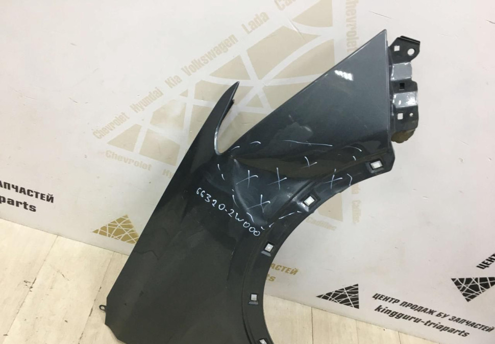 Крыло переднее правое Hyundai Santa Fe 3 2012 oem 663202W000