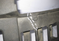 Накладка передней панели Toyota Camry V55 oem 5329533100 (трещина) (скл-3)