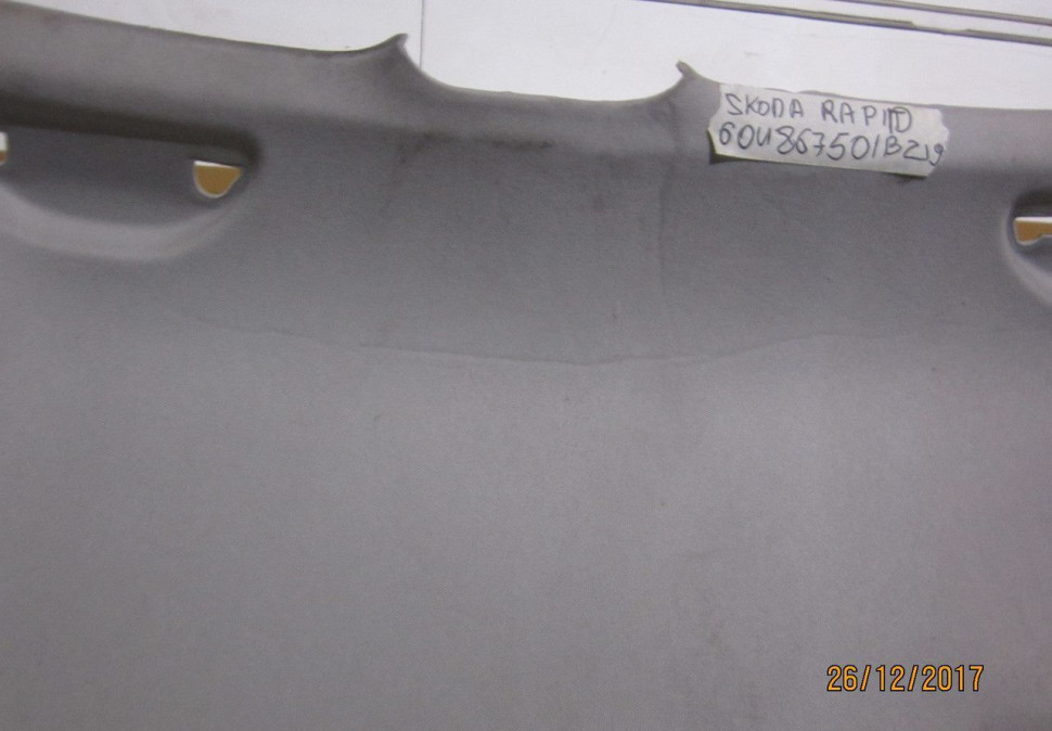 Обшивка потолка Skoda Rapid (деф) oem 60u867501b219 (скл-3)