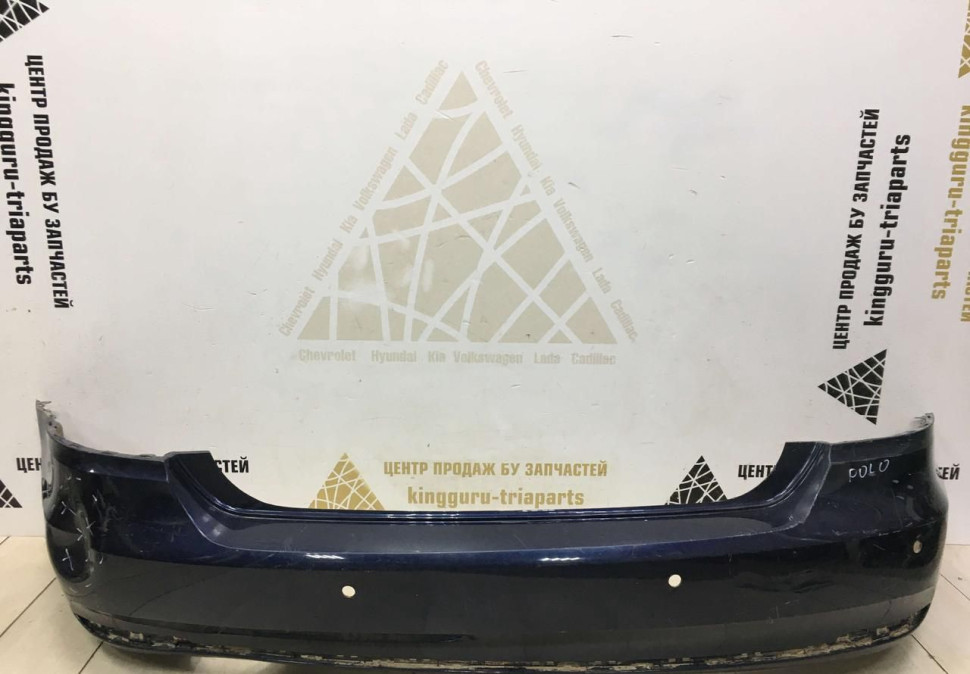 Бампер задний Volkswagen Polo 5 рестайлинг 2015-2020 oem 6RU807421D