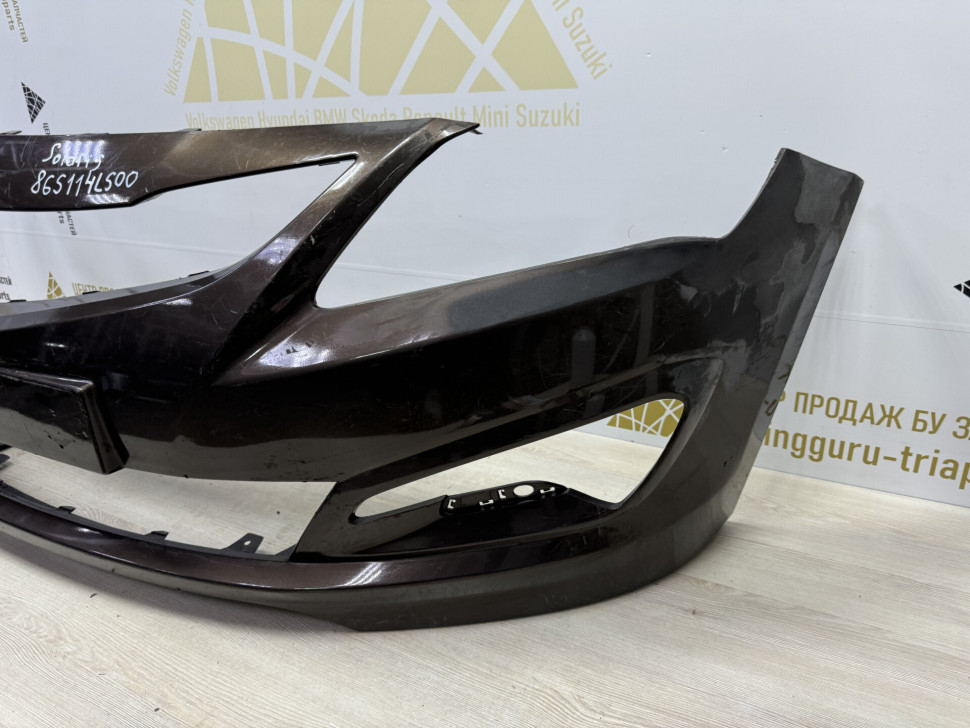 Бампер передний Hyundai Solaris 1 рестайлинг 2014 OEM 865114L500