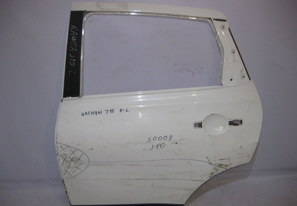 Дверь задняя левая Nissan Qashqai J10 oem H2101JD0MA (вмятина) (скл-3)
