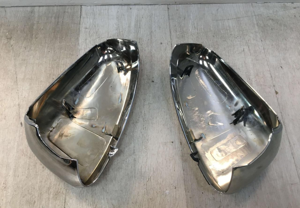 Хромированные крышки зеркал Renault Koleos 2 OEM 8201668740