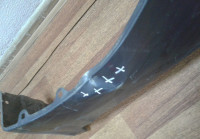 Крыло переднее левое Hyundai Solaris 2 (вмятины)