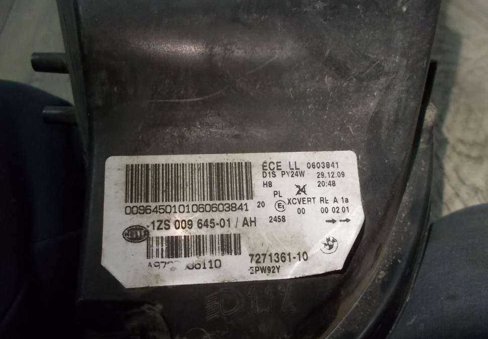 Фара ксенон левая бу BMW X6 E71 OEM 7271361