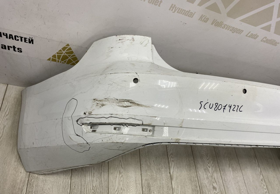 Бампер задний Volkswagen Jetta 6 рестайлинг 2014 OEM 5CU807421C Бампер задний Volkswagen Jetta 6 рестайлинг 2014 OEM 5CU807421C