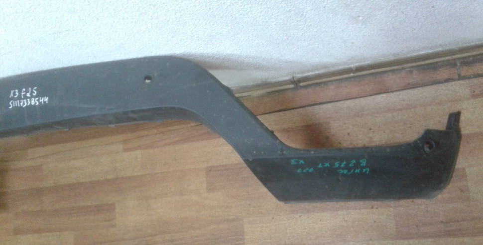 Спойлер переднего бампера бу BMW X3 F25 рестайлинг OEM 51117338544 (В)