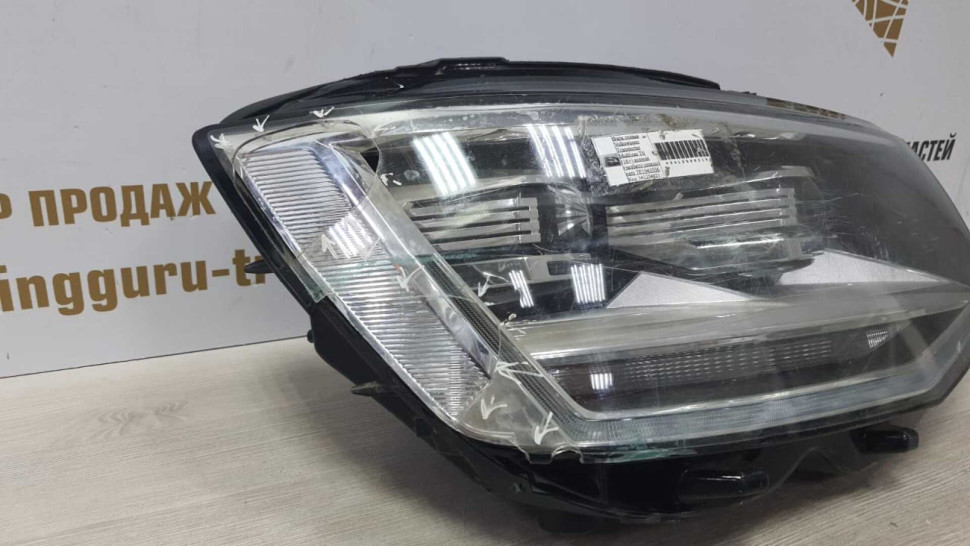 Фара правая LED Volkswagen Multivan T6 2015 Дорестайлинг Фара правая LED Volkswagen Multivan T6 2015 Дорестайлинг