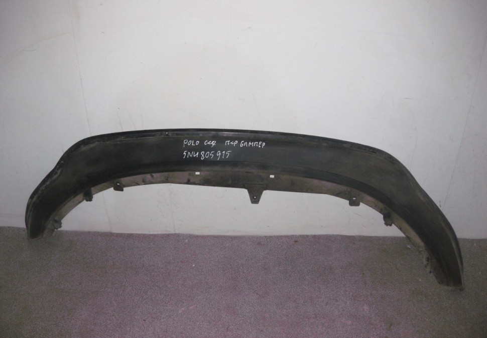 Спойлер переднего бампера Volkswagen Polo седан oem 6ru805915a (скл-3)