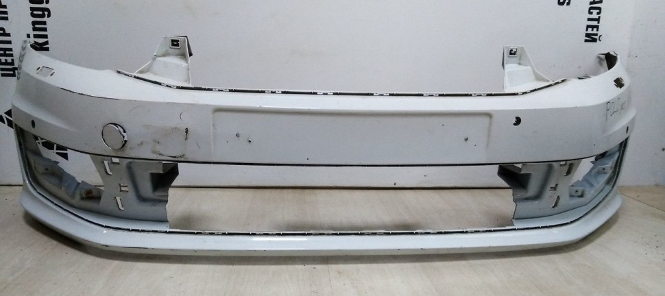 Бампер передний Volkswagen Polo 5 рест oem 6RU807221A