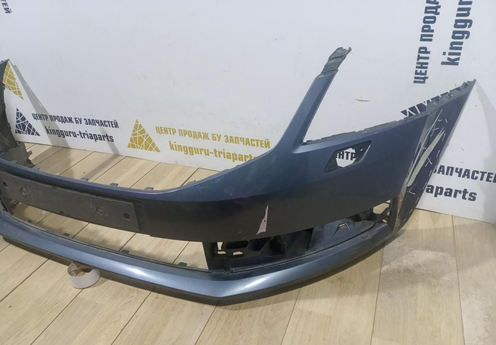 Бампер передний бу Skoda Octavia A7 рестайлинг OEM 5EU807221F (скл-3)