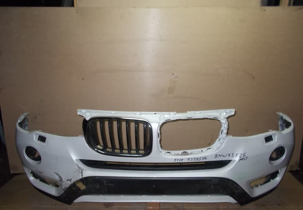 Бампер передний бу BMW X3 F25 рестайлинг OEM 51117338534