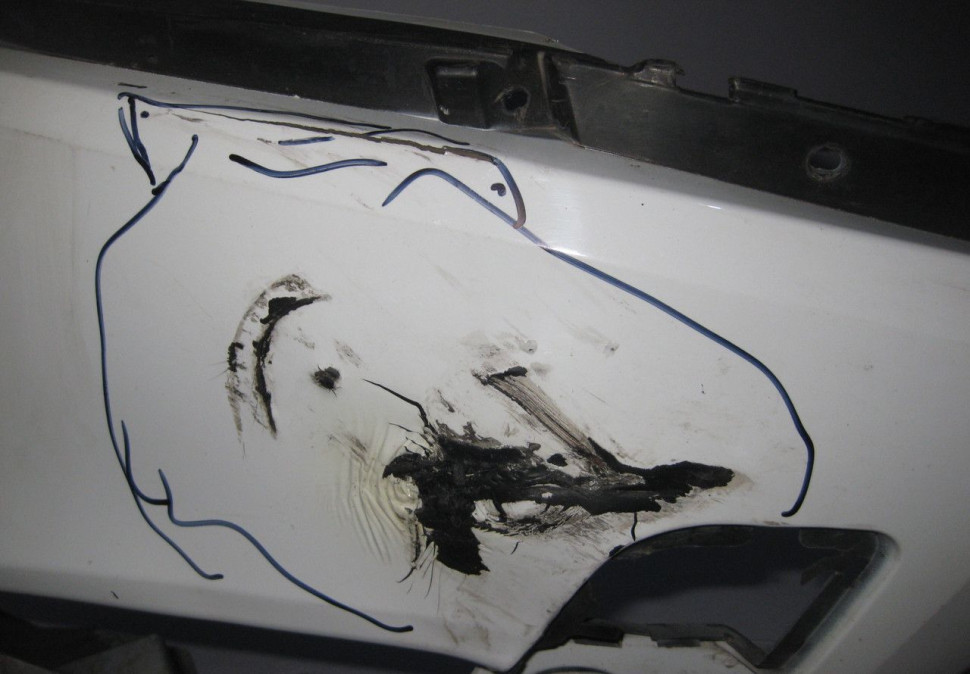 Бампер передний Lada Vesta oem 8450006666 (трещина) (скл-3)