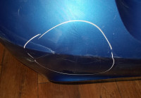 Бампер задний бу BMW 3M F30 OEM 51128054195