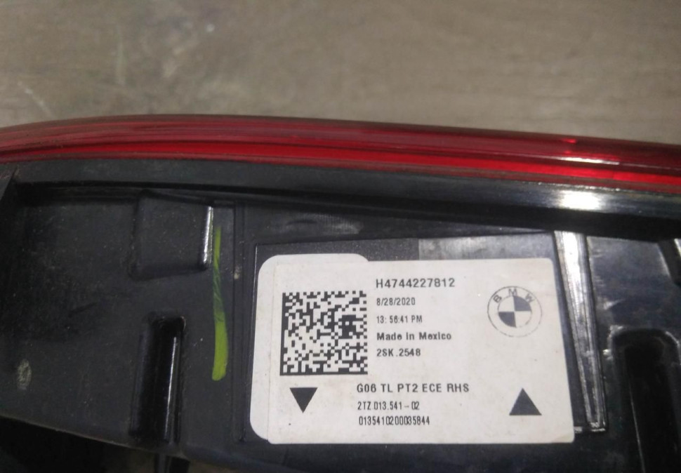 Фонарь ЛЭД LED внутренний правый бу BMW X6 G06 OEM 63217442278